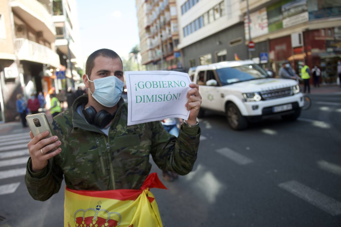 Fotos: La protesta de Vox en Murcia para exigir elecciones anticipadas, en imágenes