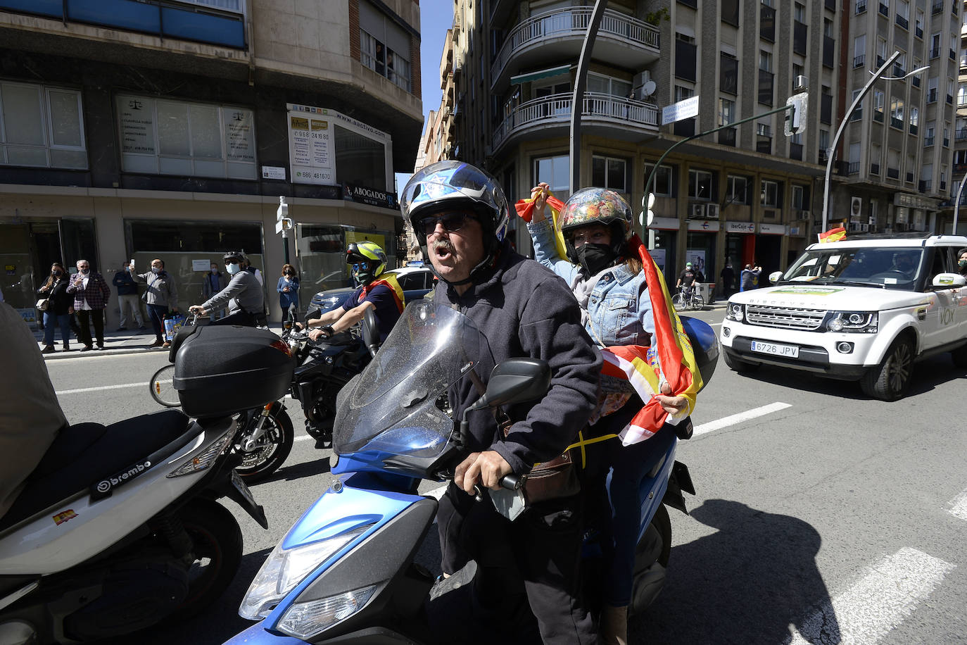 Fotos: La protesta de Vox en Murcia para exigir elecciones anticipadas, en imágenes