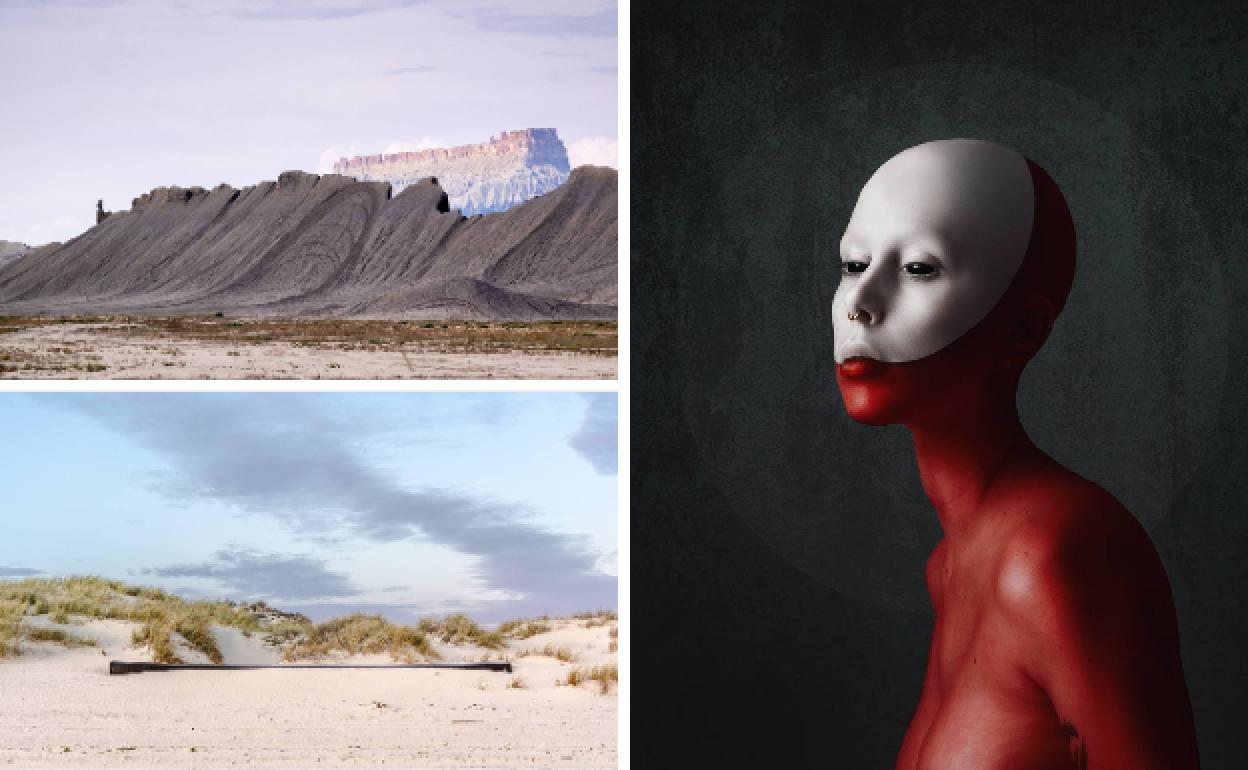 Paisajes de la serie 'Aike'. Una de las obras de la colección 'Weirdos'.