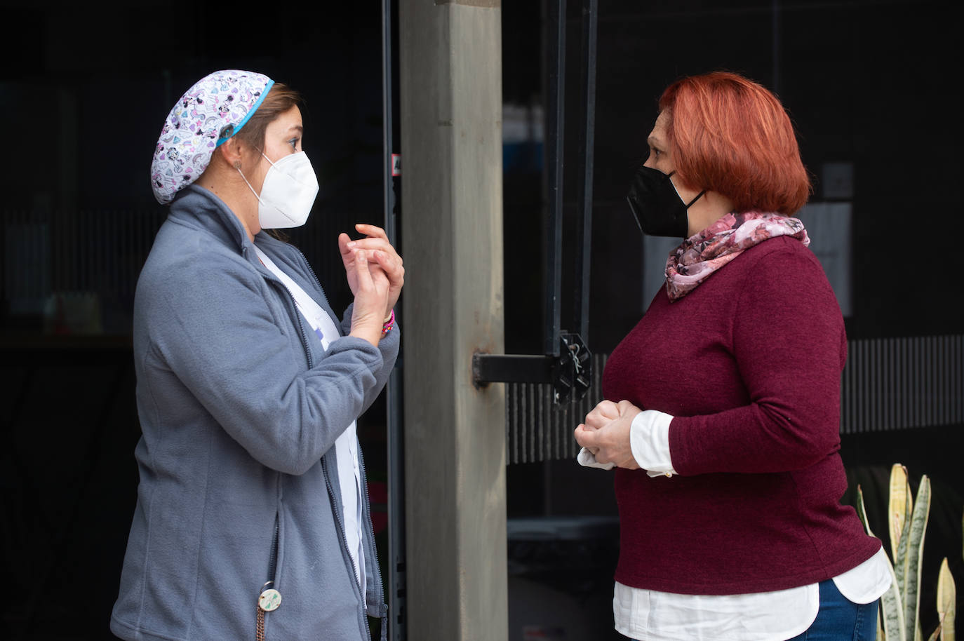 Fotos: Primera salida de dos hermanas de la residencia de discapacitados de Churra desde el inicio de la pandemia