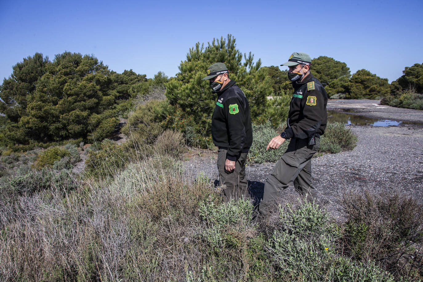 Fotos: Refuerzan la vigilancia en los montes de Cartagena ante el aumento de senderistas