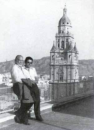 Ramón Gaya con Avellaneda en Murcia.