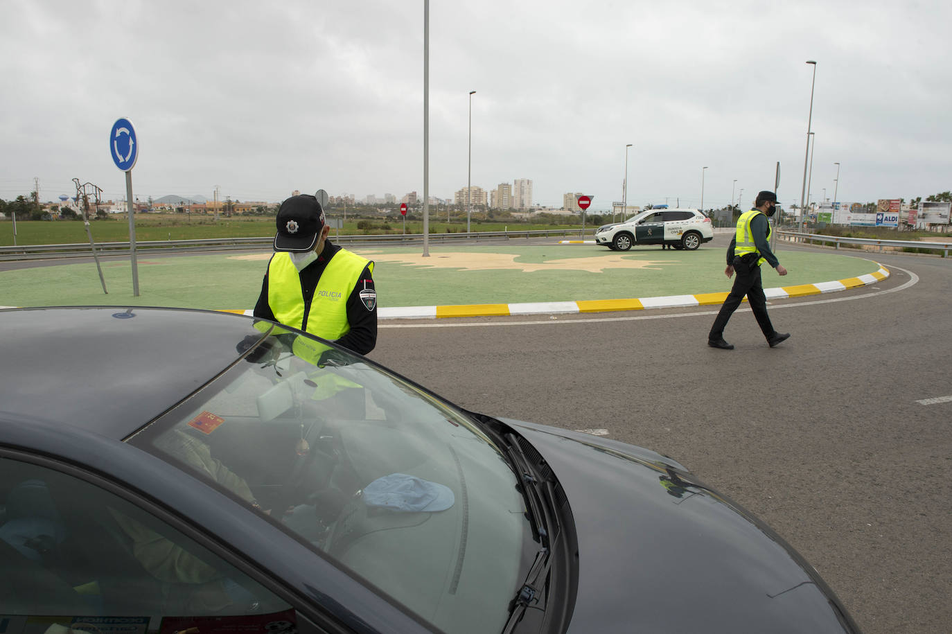 Fotos: Control de acceso a La Manga