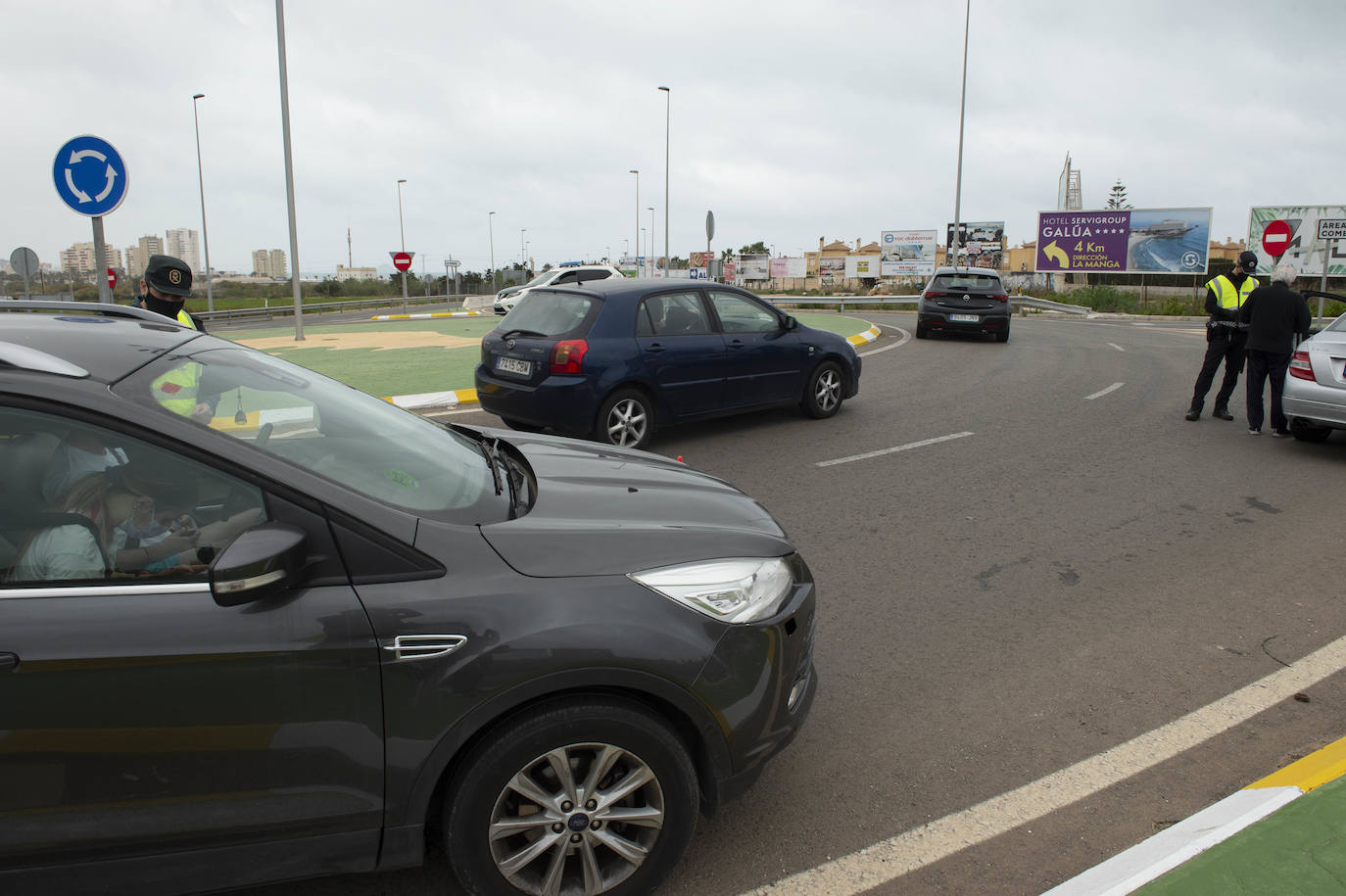 Fotos: Control de acceso a La Manga