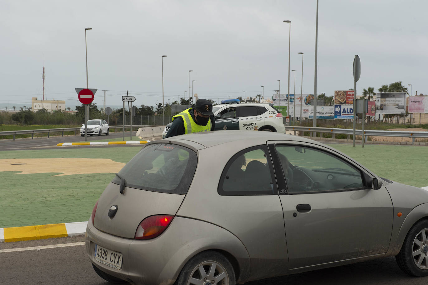 Fotos: Control de acceso a La Manga