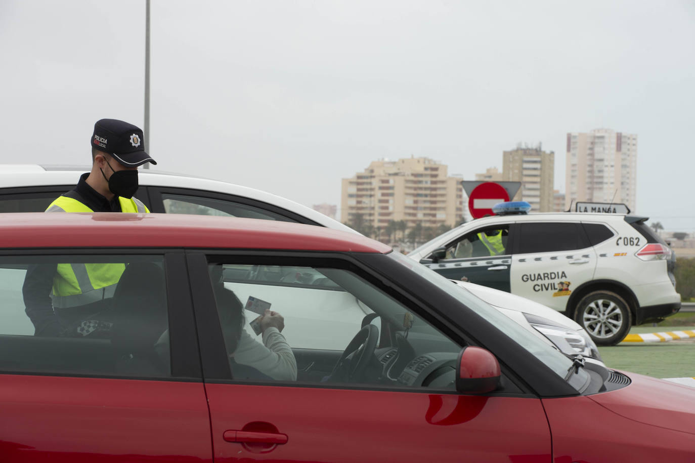 Fotos: Control de acceso a La Manga