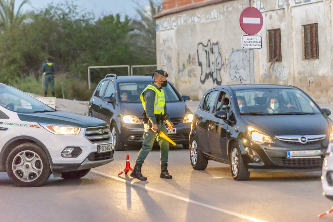 Fotos: La movilidad en la Región sigue bajo estricta vigilancia policial