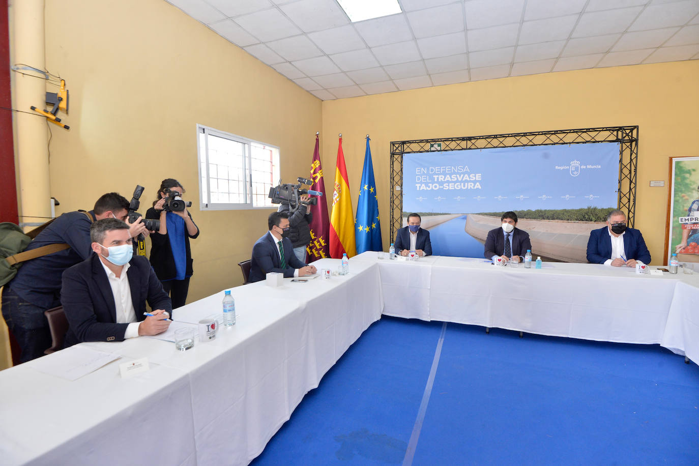 Fotos: El Gobierno regional se reúne para tratar las nuevas reglas de explotación del Trasvase Tajo-Segura