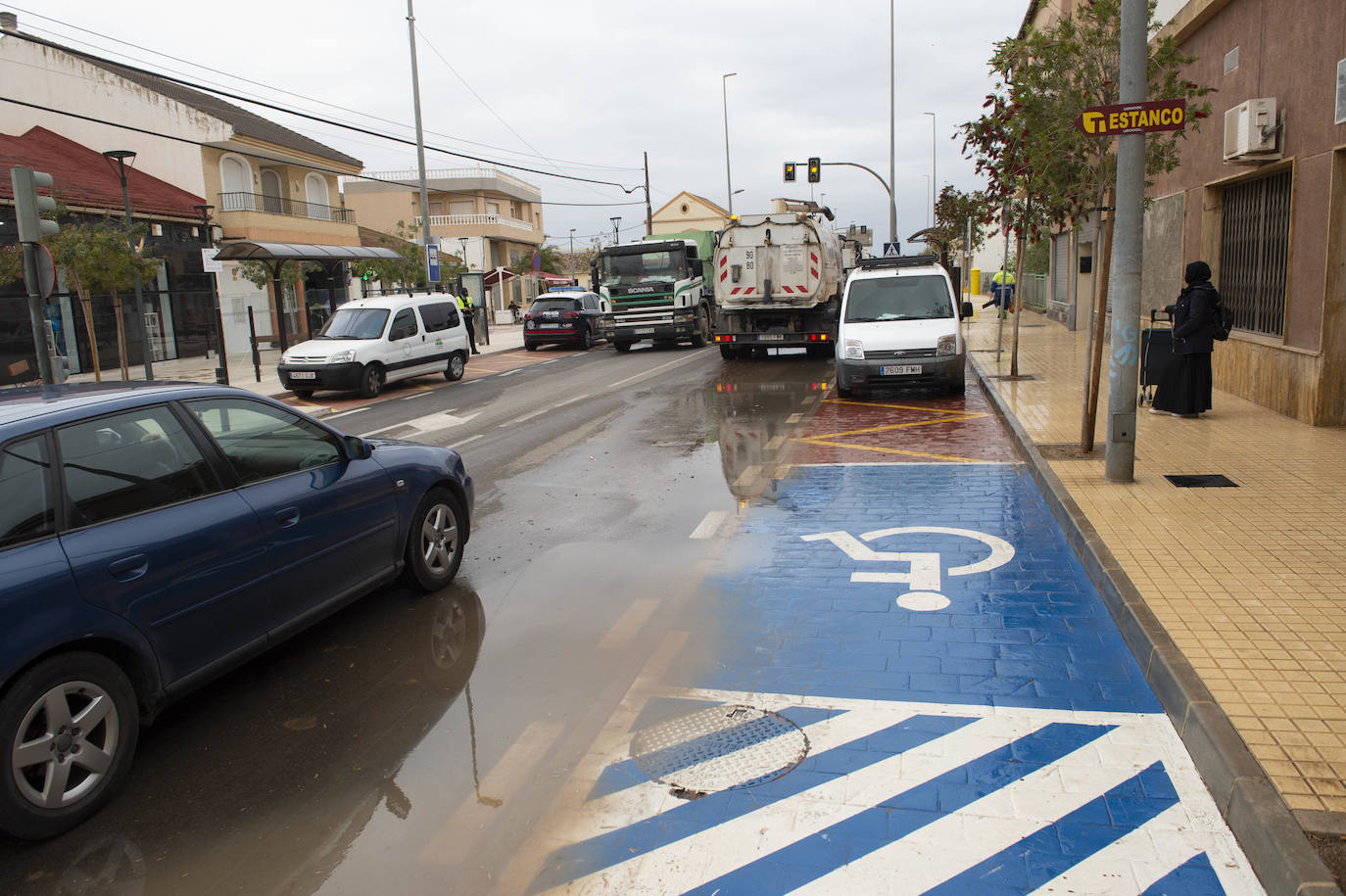 Fotos: Un colector iniciado hace cuatro años ya protege El Albujón de la lluvia torrencial