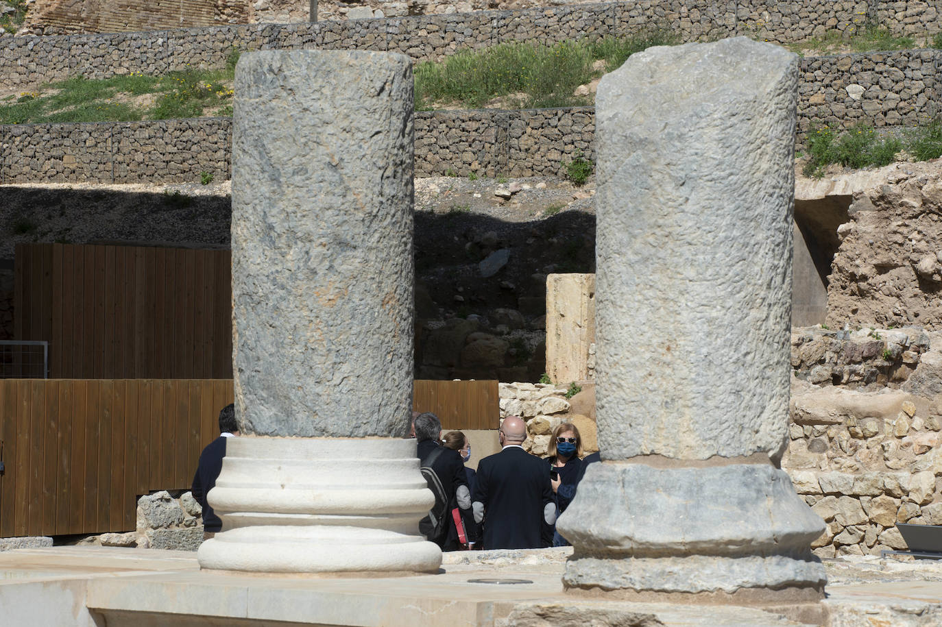 Fotos: Castejón muestra al Ministerio que la zona que prevé edificar está fuera del área arqueológica