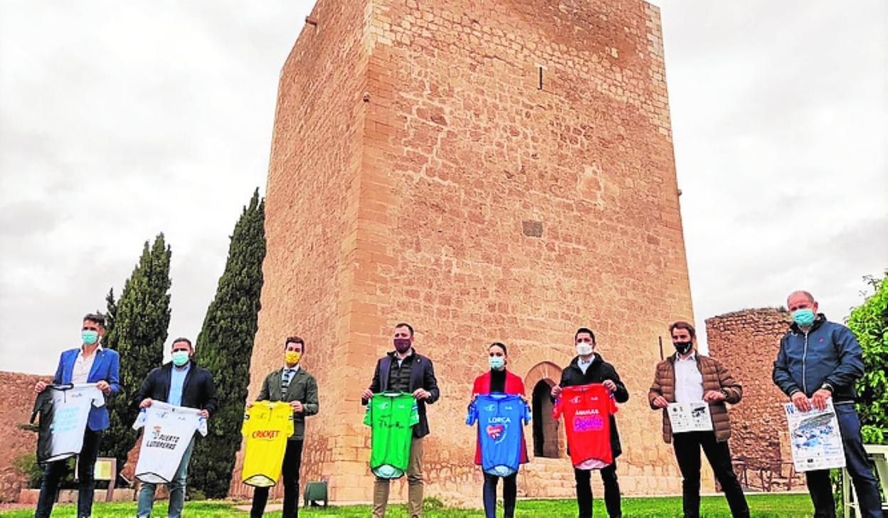 Presentación de la Vuelta al Guadalentín, ayer en Lorca.