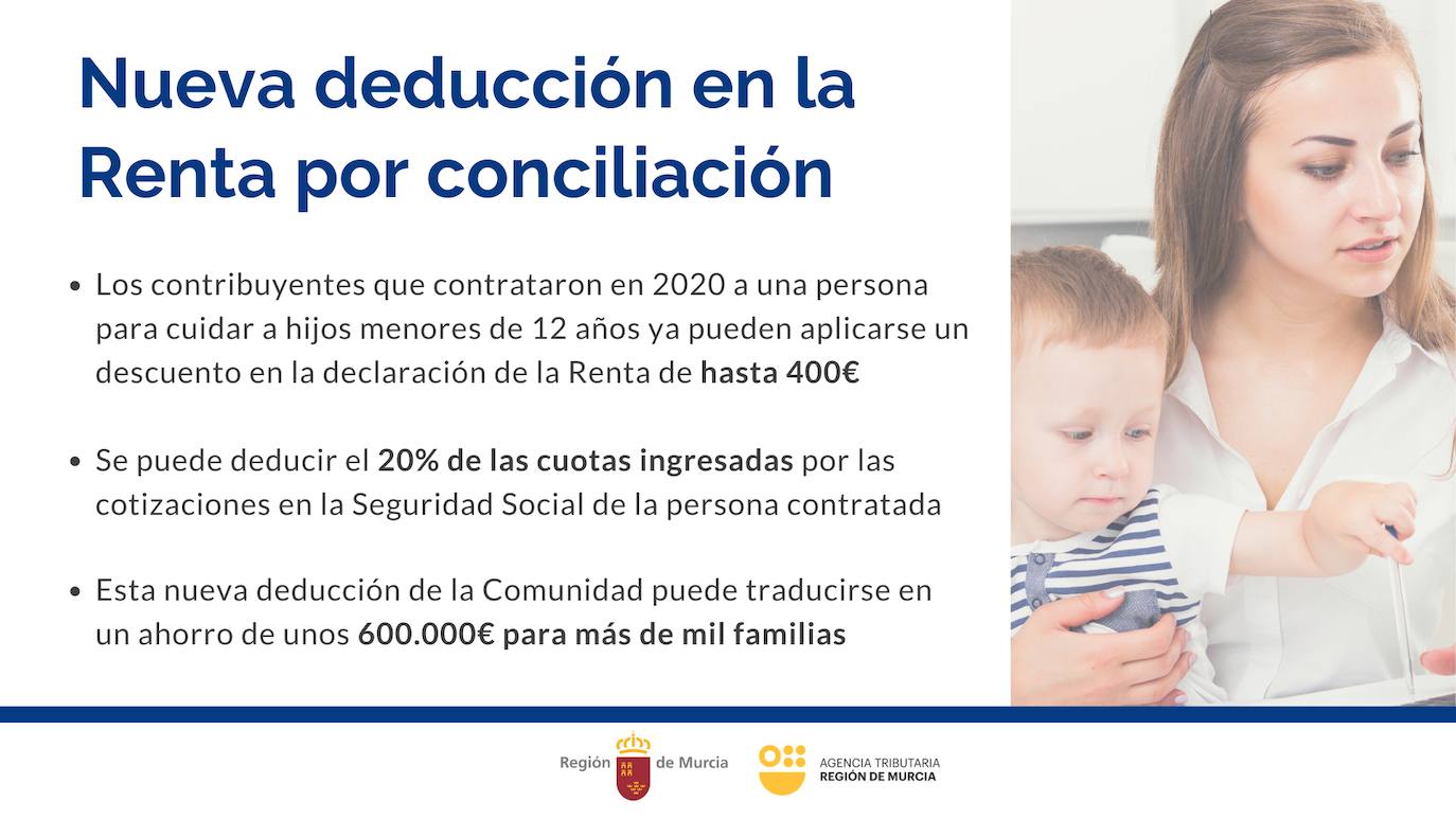 Nueva deducción en la Renta por conciliación.