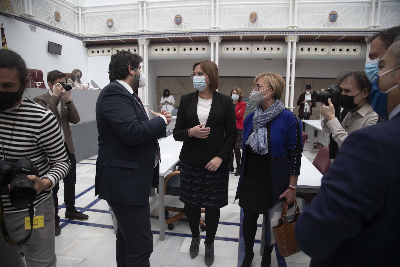 Fotos: Fernando López Miras comparecen en el pleno de la Asamblea Regional