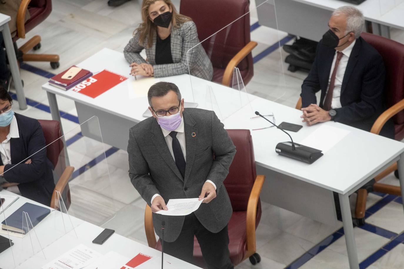 Fotos: Fernando López Miras comparecen en el pleno de la Asamblea Regional