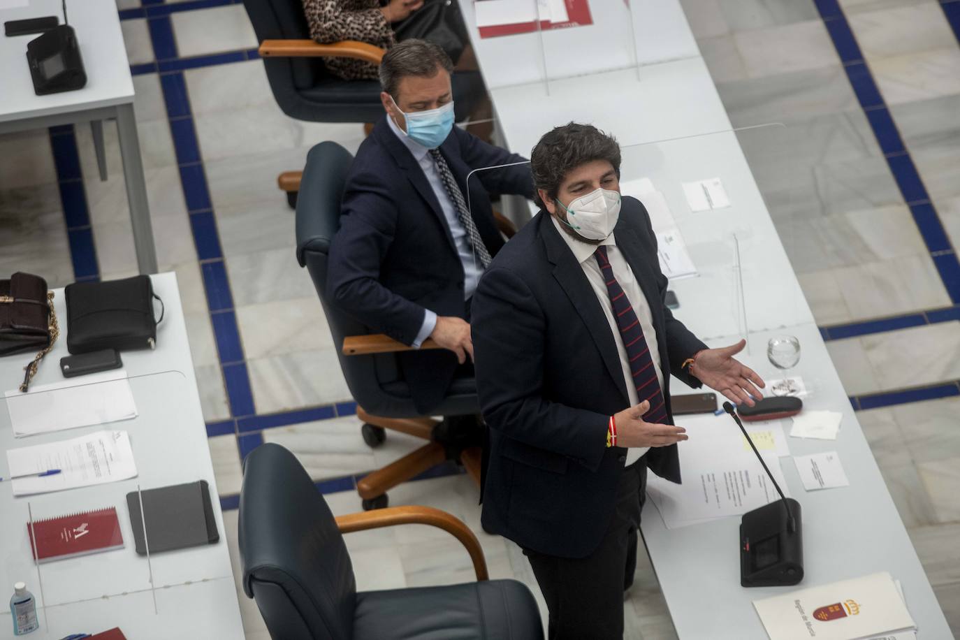 Fotos: Fernando López Miras comparecen en el pleno de la Asamblea Regional