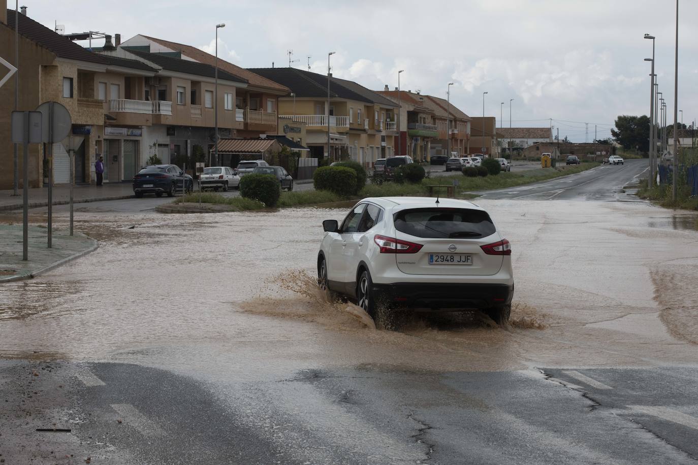 Fotos: Calles anegadas por la lluvia en la diputación cartagenera de La Aljorra