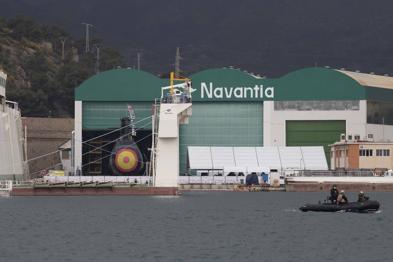 Fotos: Los Reyes asisten al acto de la puesta a flote del submarino &#039;Isaac Peral&#039; en Cartagena