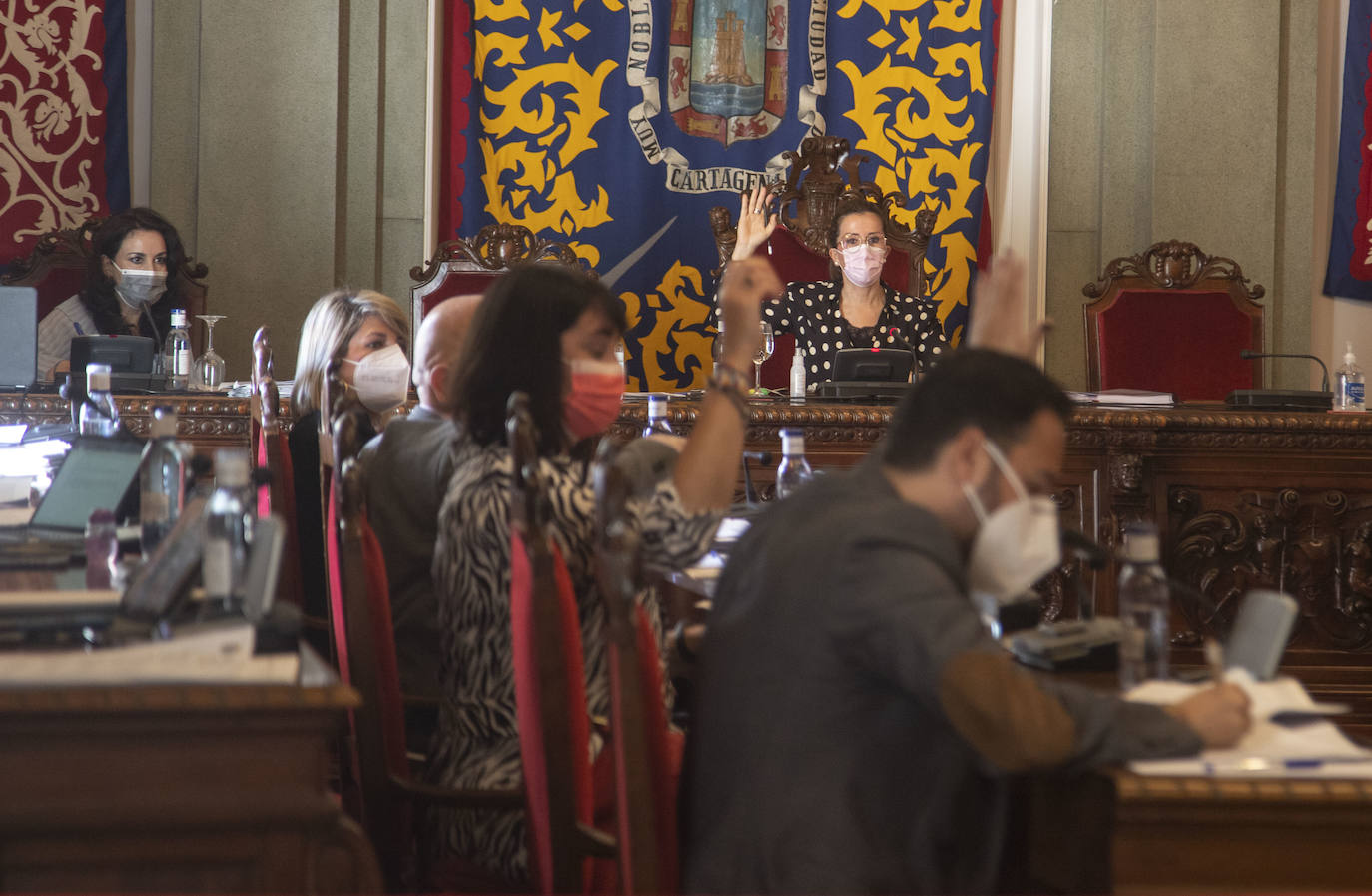 Fotos: Pleno en el Ayuntamiento de Cartagena