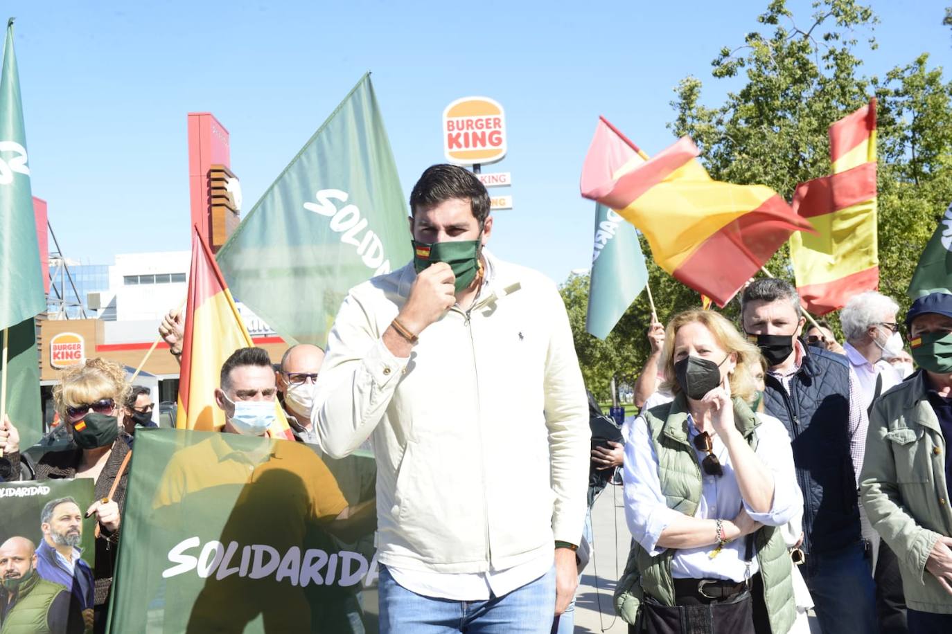 Fotos: Manifestación de Vox y el sindicato Solidaridad &quot;en defensa de los trabajadores&quot;, este sábado en Murcia