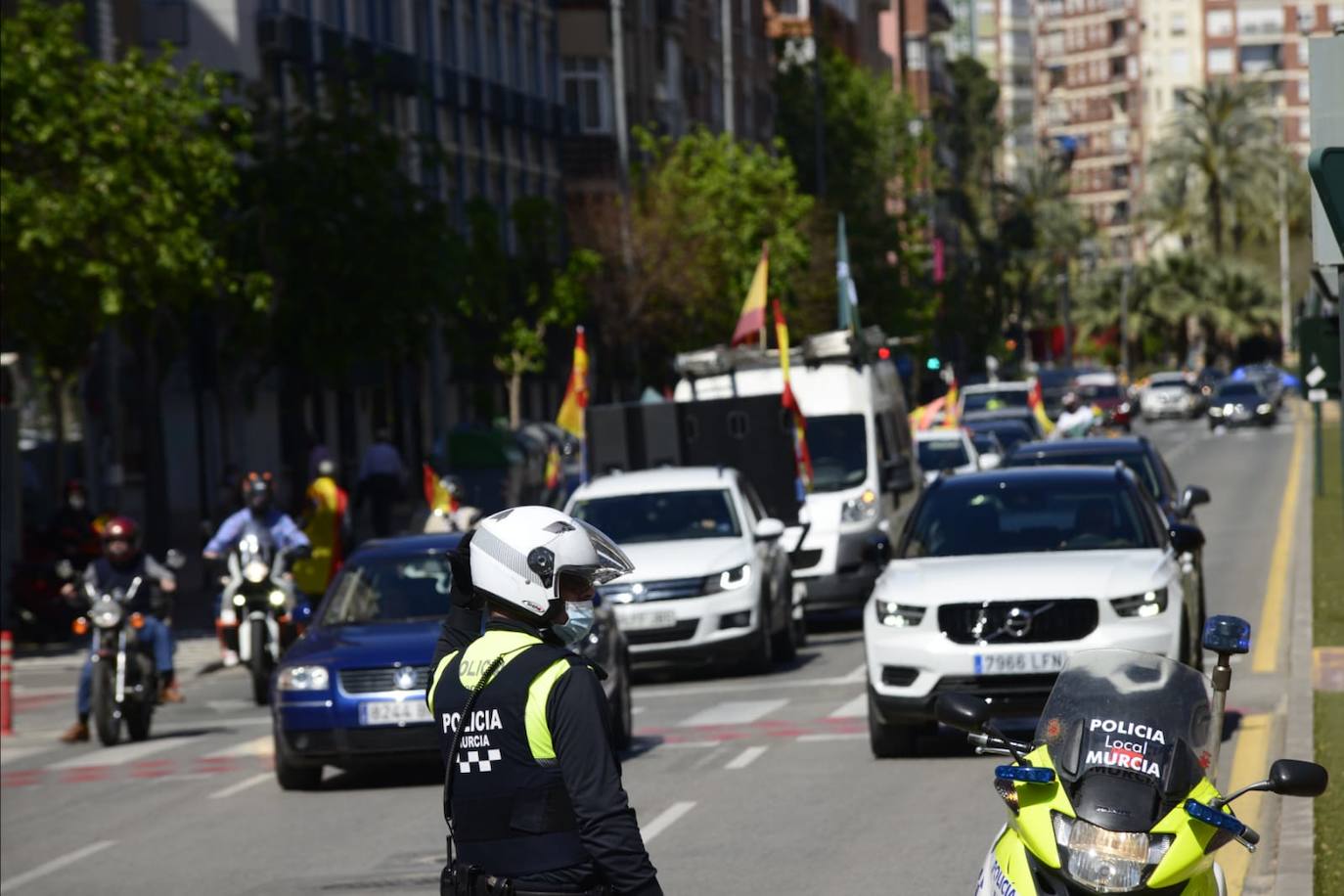 Fotos: Manifestación de Vox y el sindicato Solidaridad &quot;en defensa de los trabajadores&quot;, este sábado en Murcia