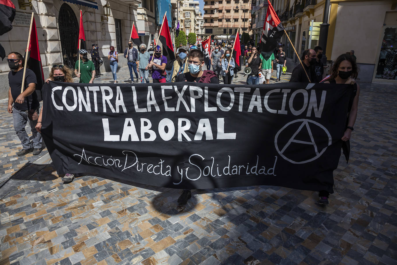 Fotos: Manifestación del Primero de Mayo en Cartagena