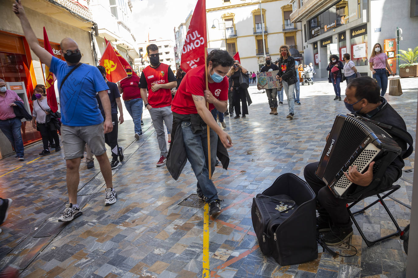 Fotos: Manifestación del Primero de Mayo en Cartagena