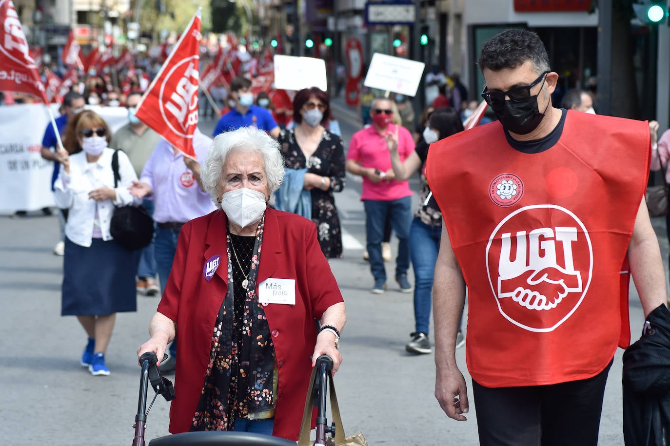 Fotos: Manifestación del Primero de Mayo en Murcia