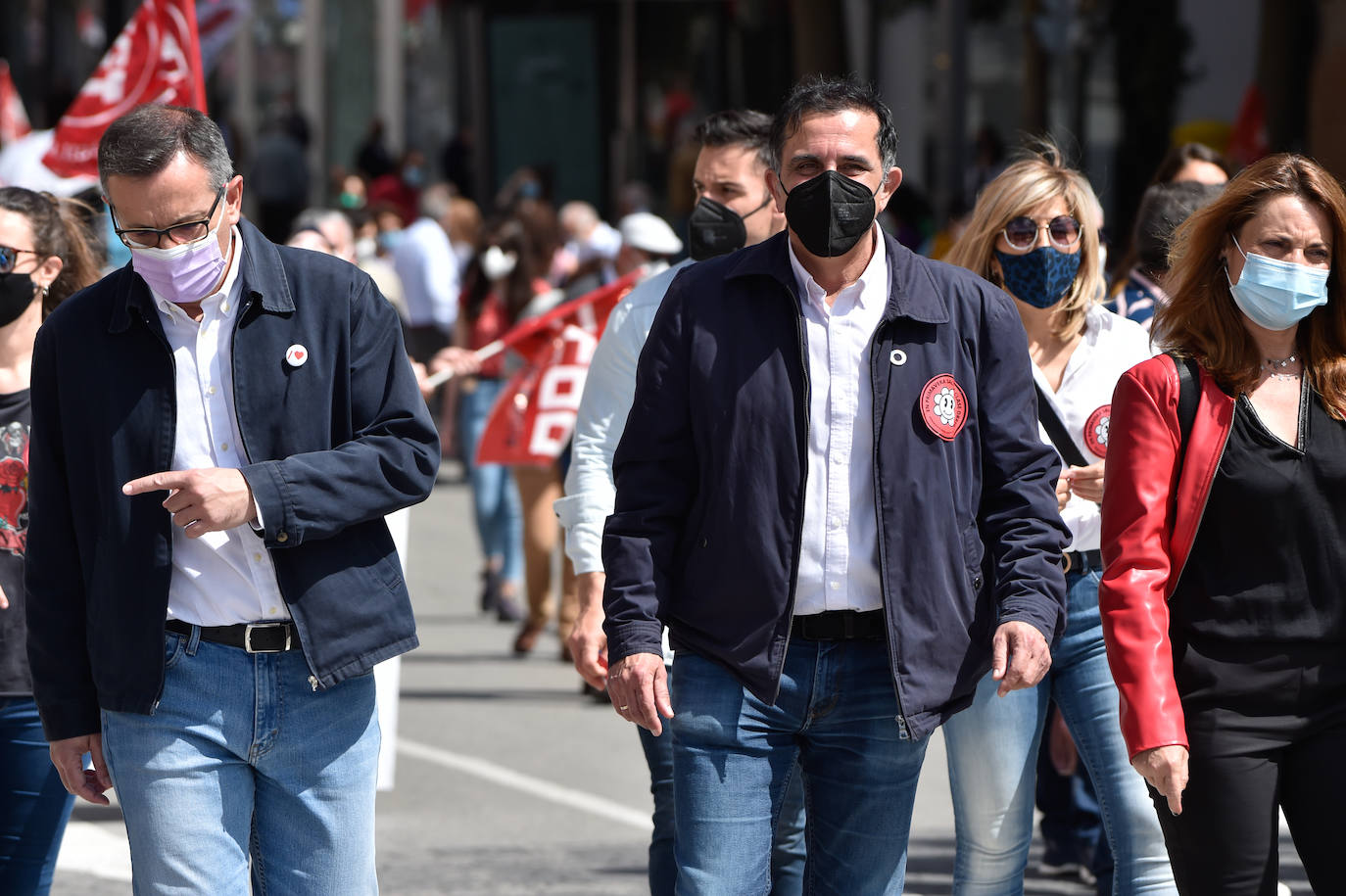 Fotos: Manifestación del Primero de Mayo en Murcia