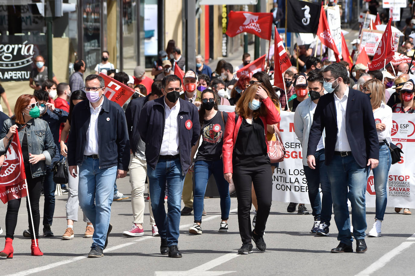 Fotos: Manifestación del Primero de Mayo en Murcia