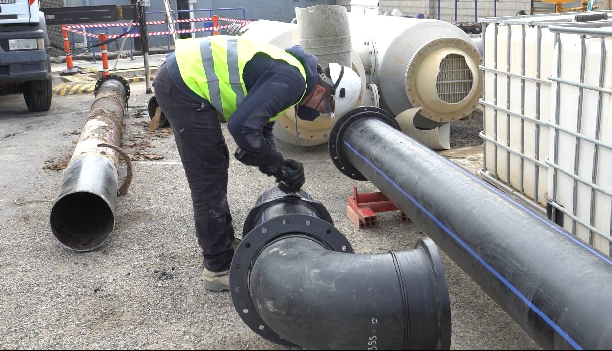 Hidrogea comienza la mejora en el bombeo de La Gola de La Manga.