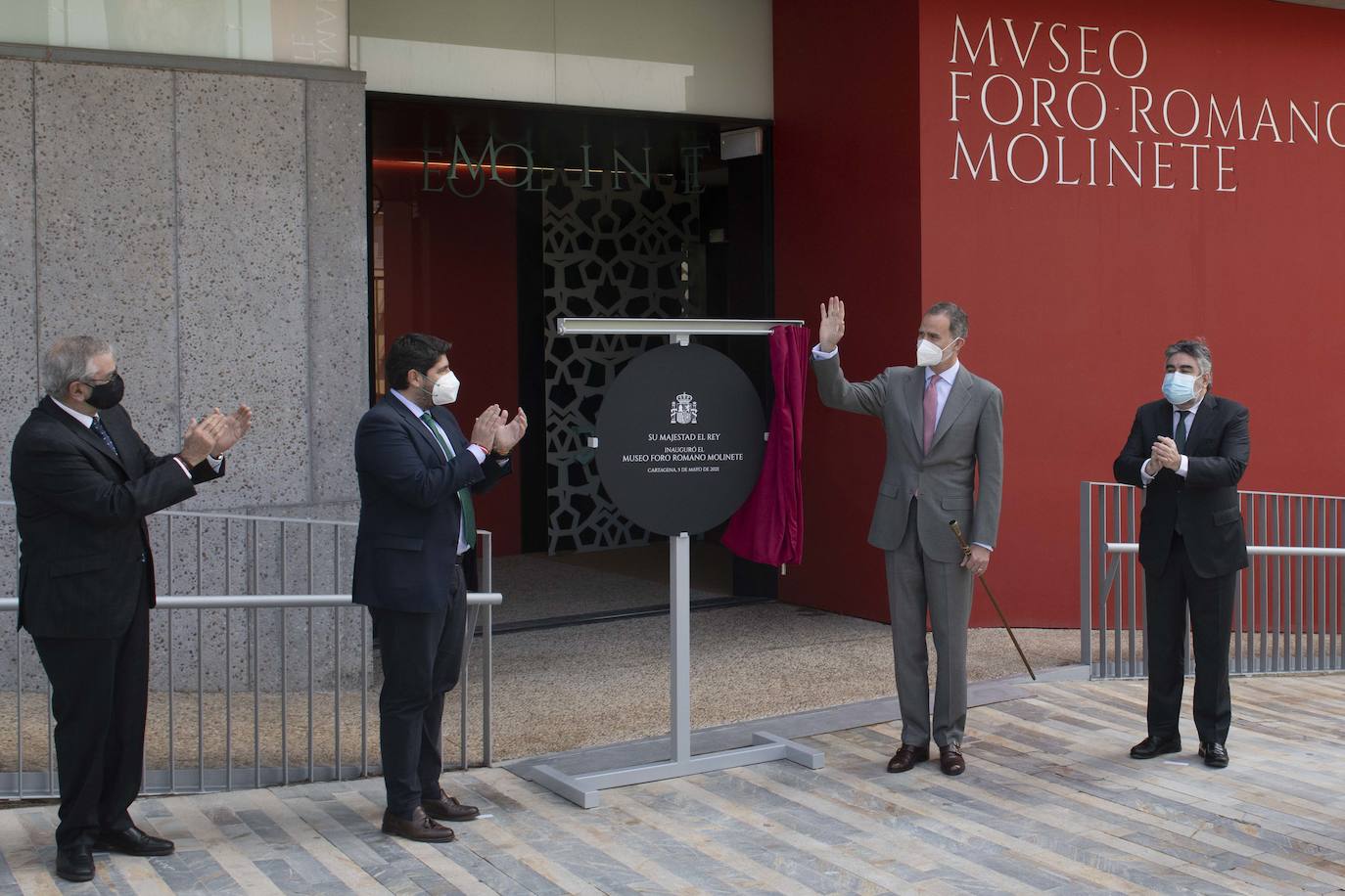 Fotos: El Rey Felipe VI inaugura el Museo del Foro Romano de Cartagena, en imágenes