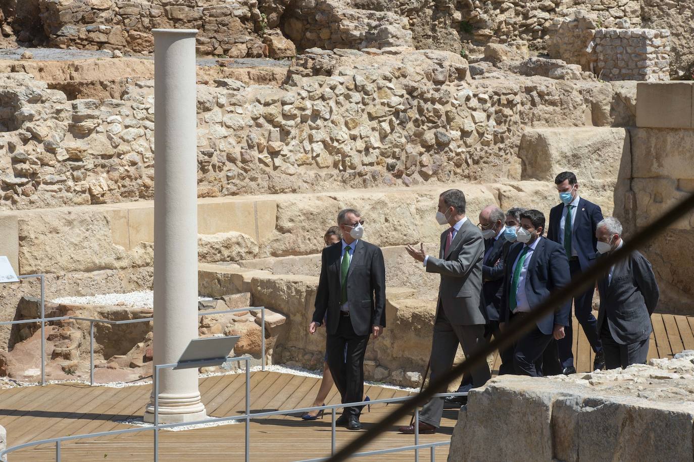 Fotos: El Rey Felipe VI inaugura el Museo del Foro Romano de Cartagena, en imágenes