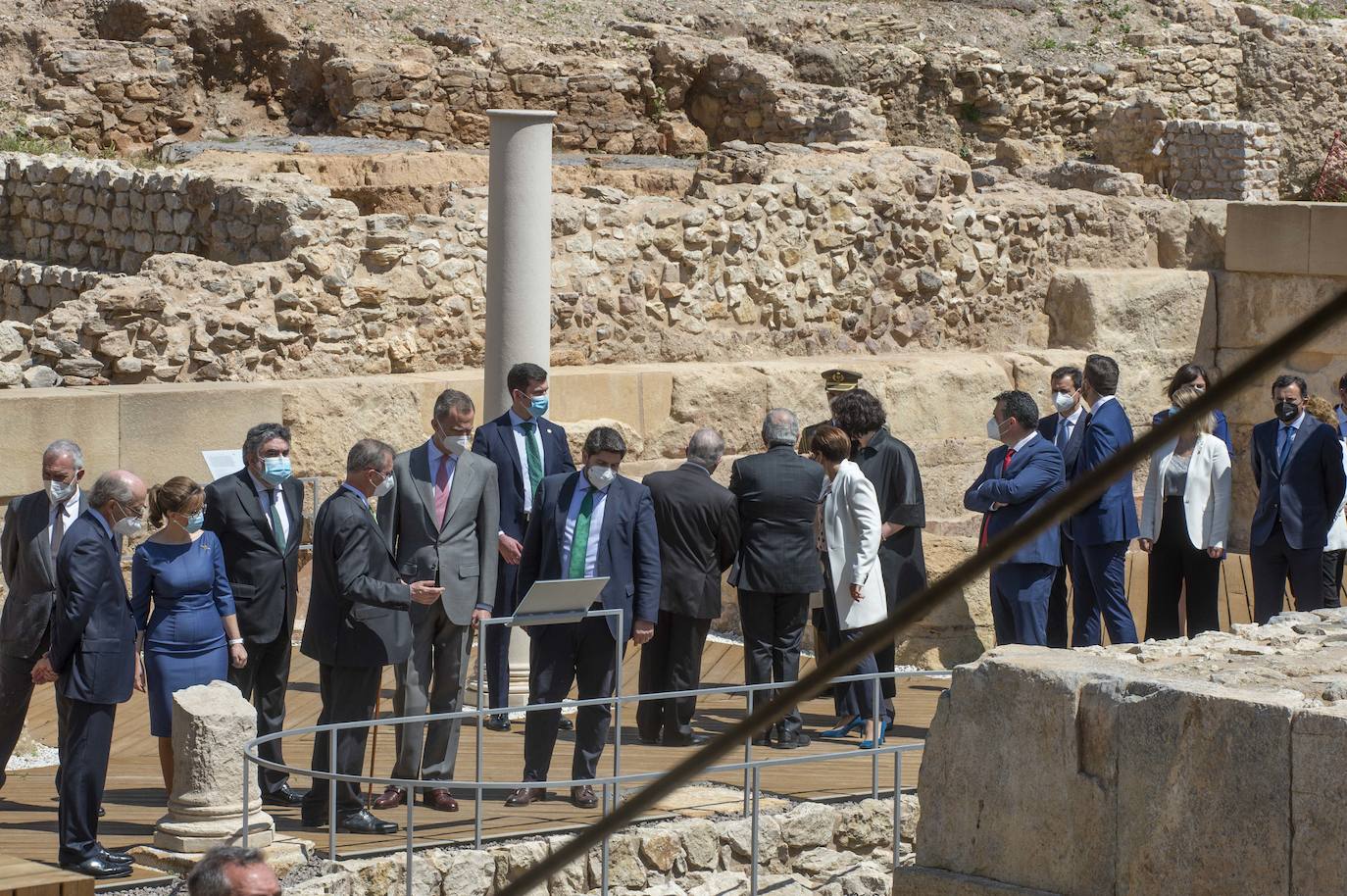 Fotos: El Rey Felipe VI inaugura el Museo del Foro Romano de Cartagena, en imágenes