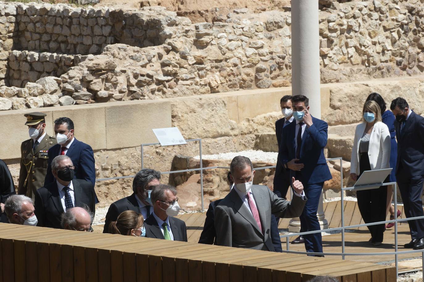 Fotos: El Rey Felipe VI inaugura el Museo del Foro Romano de Cartagena, en imágenes