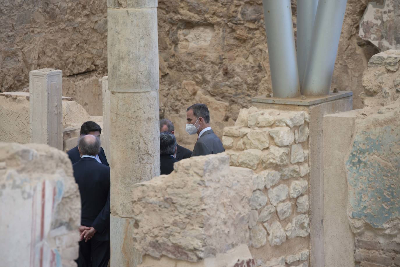 Fotos: El Rey Felipe VI inaugura el Museo del Foro Romano de Cartagena, en imágenes