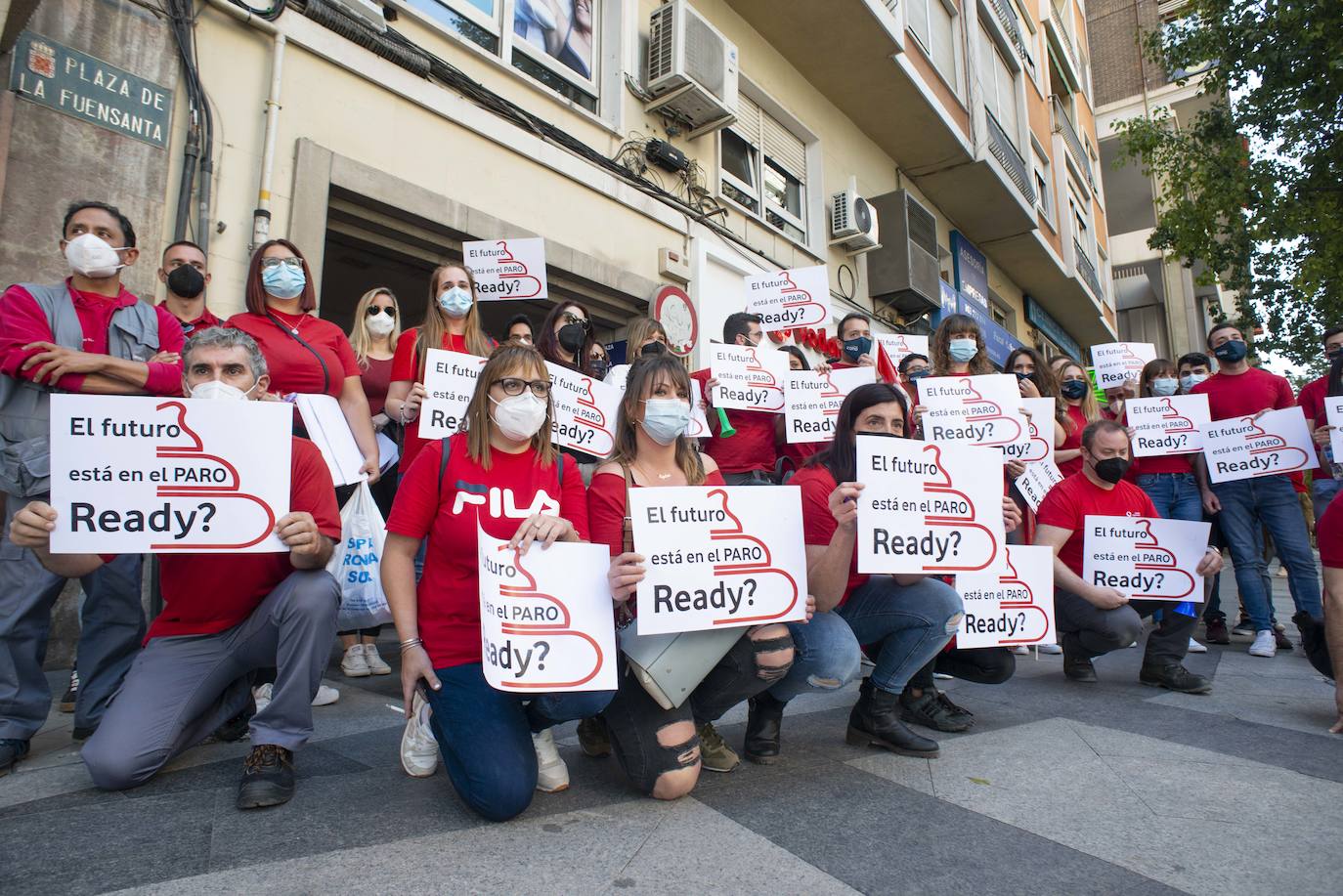 Fotos: Los trabajadores de la empresa Icono Enterprise se manifiestan en Murcia