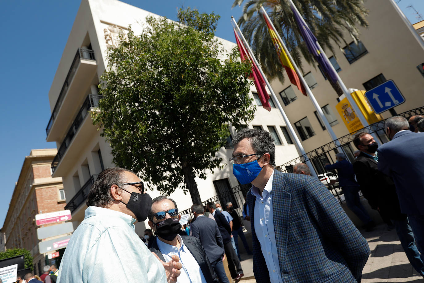 Fotos: Protesta del Sindicato Central de Regantes del Acueducto Tajo-Segura