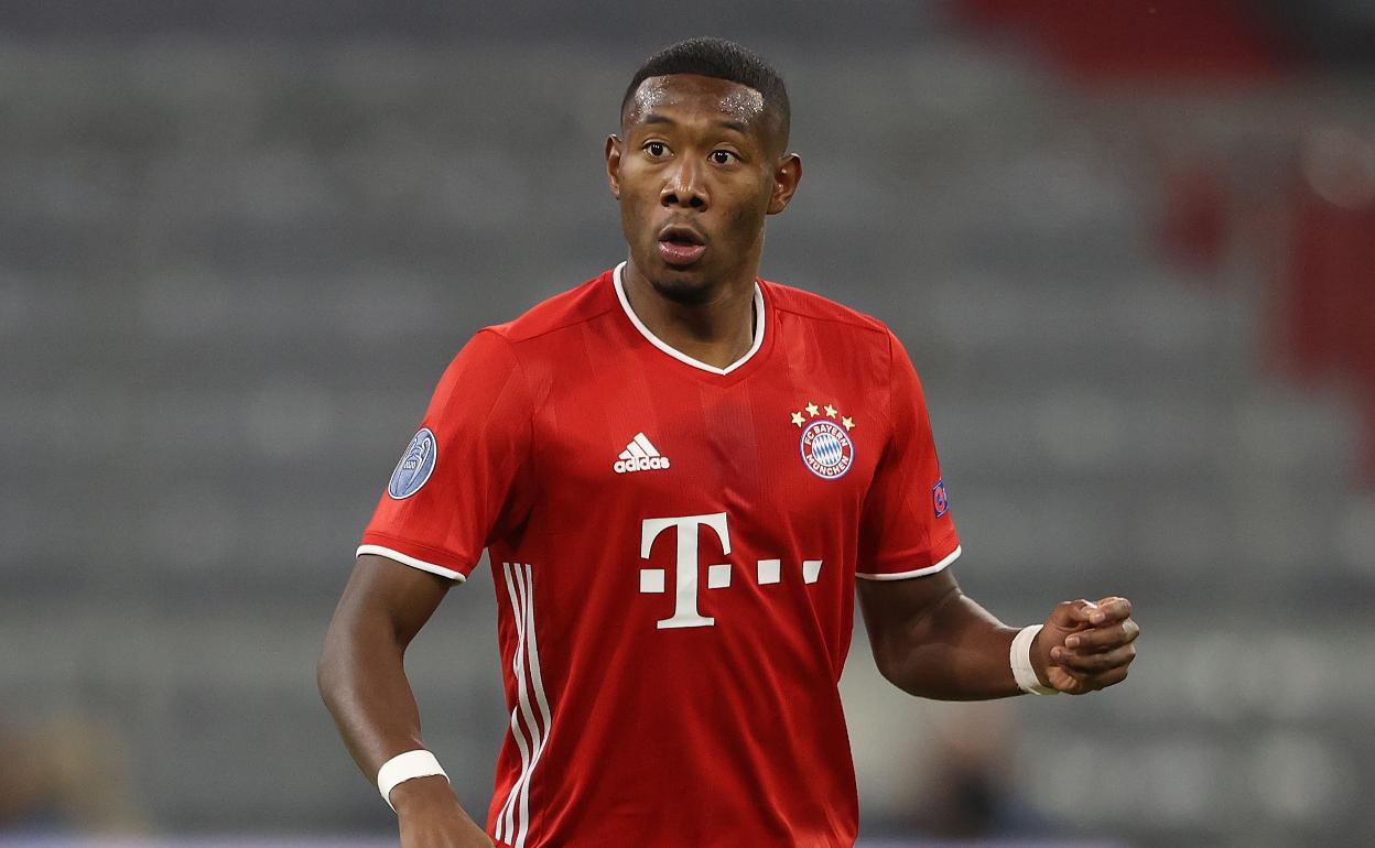 David Alabas, durante un partido con el Bayern.