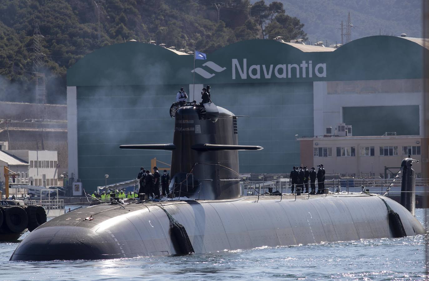 Fotos: El submarino &#039;Isaac Peral&#039; supera las primeras prubas de soplado