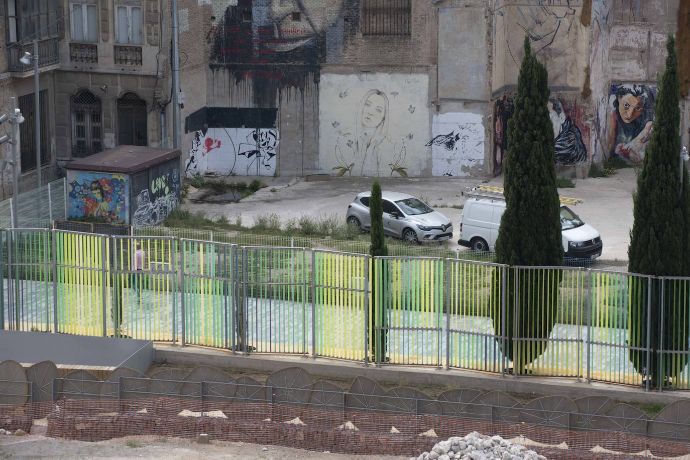 Fotos: Vecinos de Cartagena denuncian la «penosa» imagen de las calles aledañas al Museo del Foro