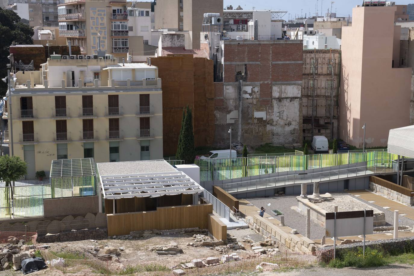 Fotos: Vecinos de Cartagena denuncian la «penosa» imagen de las calles aledañas al Museo del Foro