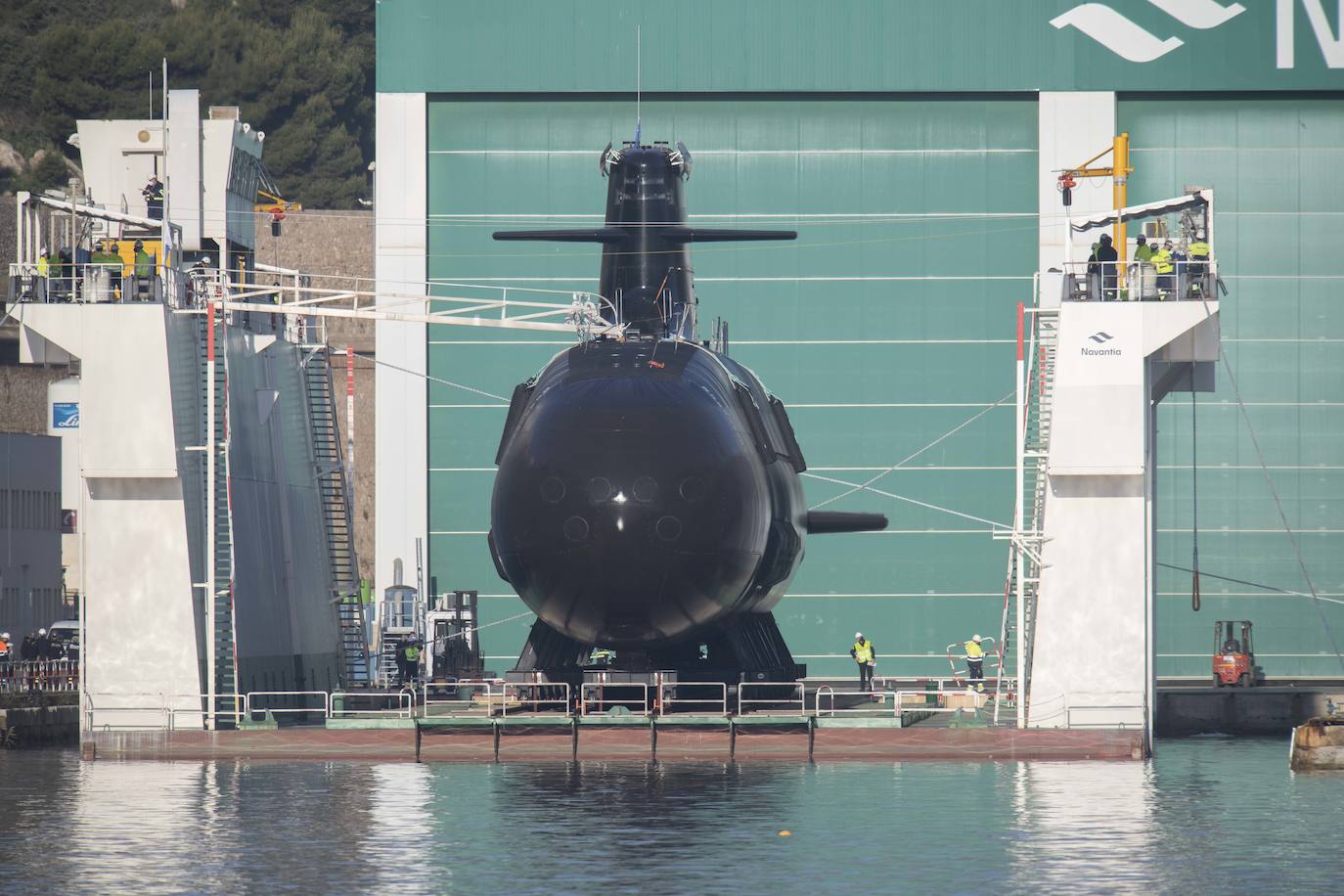 Fotos: El submarino &#039;Isaac Peral&#039; supera las primeras prubas de soplado