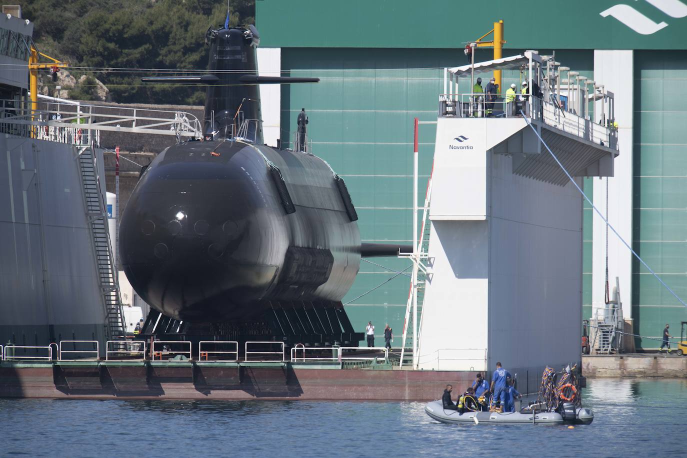 Fotos: El submarino &#039;Isaac Peral&#039; supera las primeras prubas de soplado