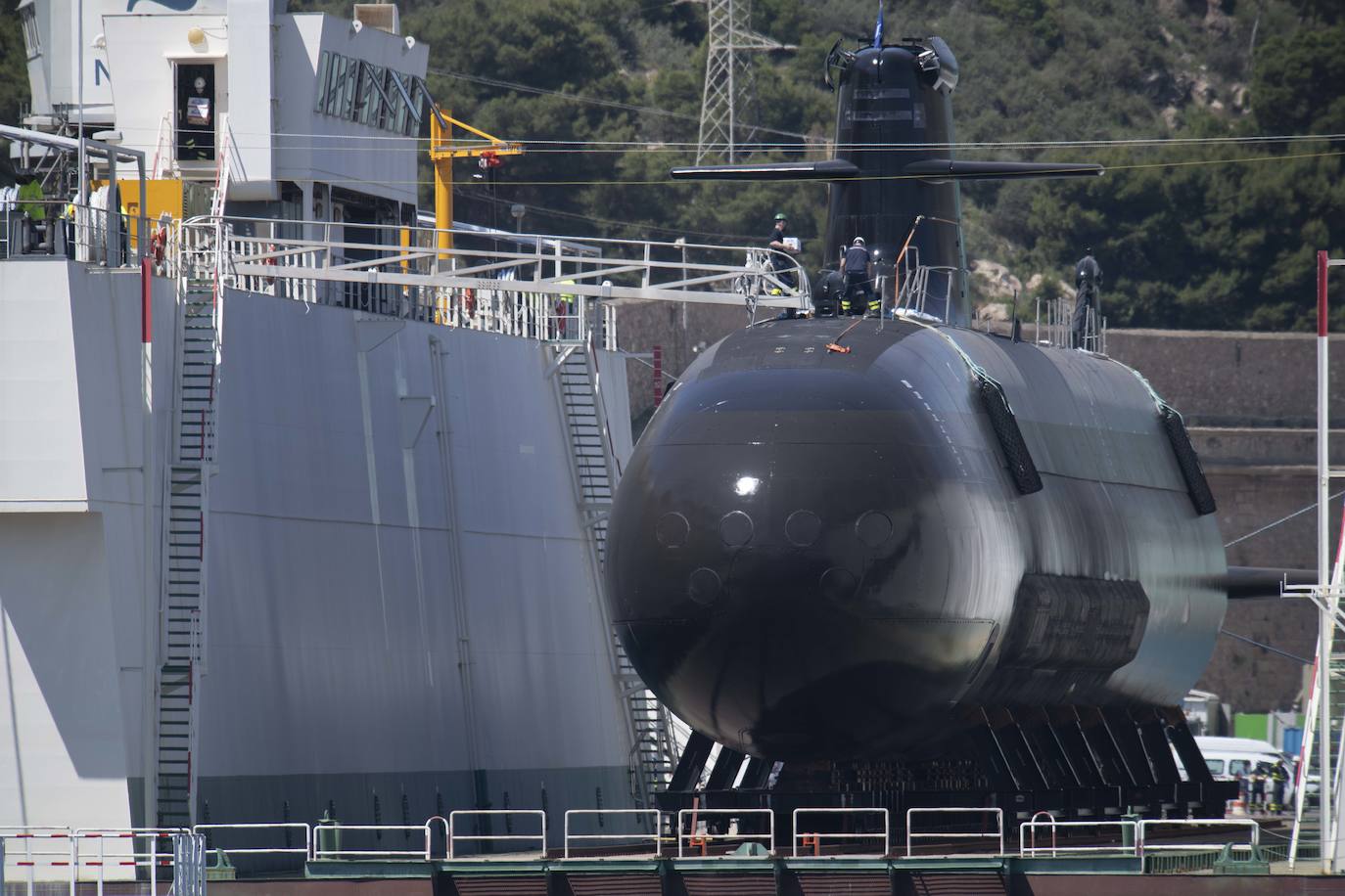 Fotos: El submarino &#039;Isaac Peral&#039; supera las primeras prubas de soplado