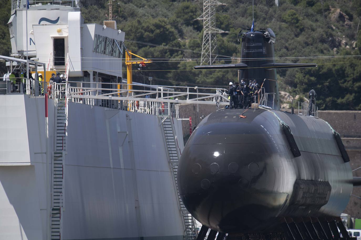 Fotos: El submarino &#039;Isaac Peral&#039; supera las primeras prubas de soplado