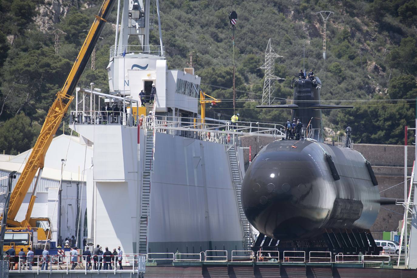 Fotos: El submarino &#039;Isaac Peral&#039; supera las primeras prubas de soplado