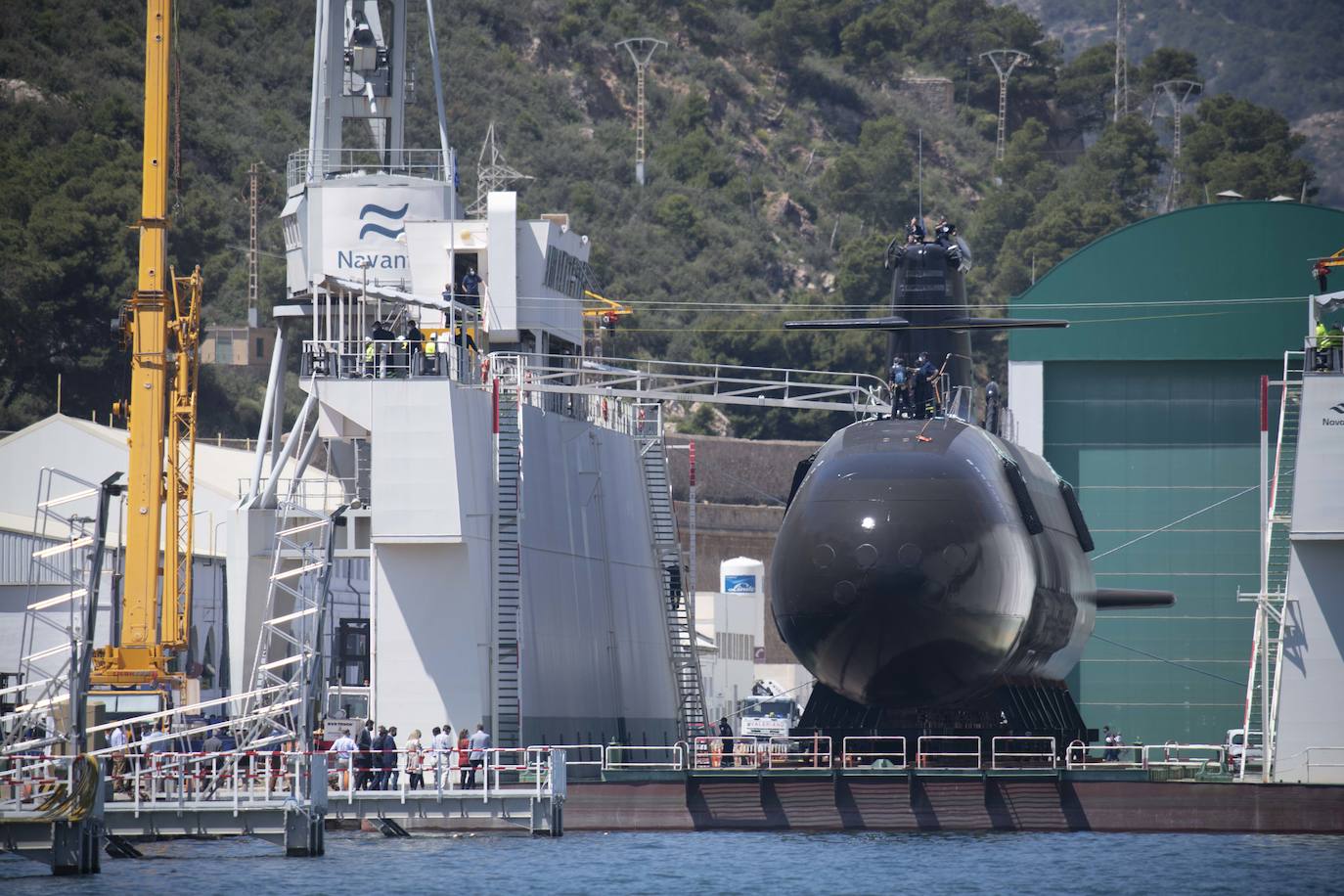 Fotos: El submarino &#039;Isaac Peral&#039; supera las primeras prubas de soplado