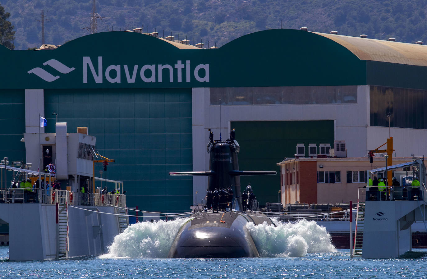 Fotos: El submarino &#039;Isaac Peral&#039; supera las primeras prubas de soplado