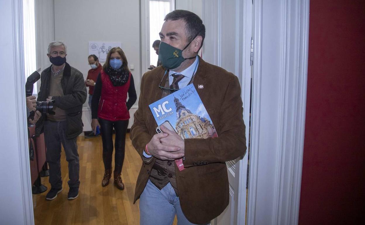 José López, en el Ayuntamiento de Cartagena, en una fotografía de archivo.