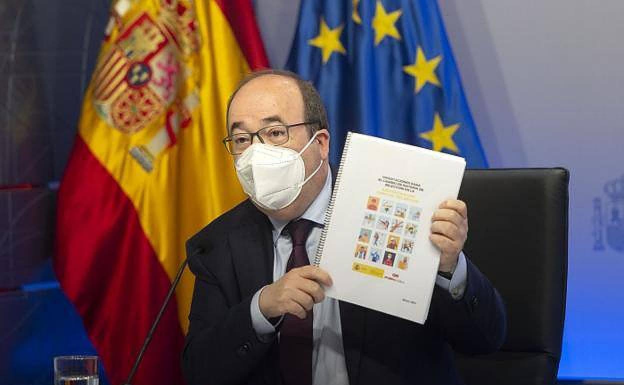 El ministro de Política Territorial y Función Pública, Miquel Iceta